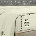 thumbnail image 4 of PRATYUX King 4-PC Sheet Set 600-TC 100% Egyptian Cotton, 28 inch Deep Pockets - Ivory, 4 of 7