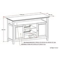 thumbnail image 5 of Atlin Designs Transitional Wood TV Stand for TVs up to 54" in Black, 5 of 5