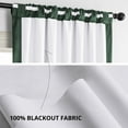 thumbnail image 6 of Half Price Drapes Signature Blackforest Green Velvet Blackout Curtains (1 Panel), 50WX 120L, 6 of 11