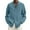 Blue, variant on Fesfesfes Long Sleeve Shirt Men Turndown Collar Long Sleeve Tops T-Shirt Summer Printing Button Blouse Sweartshirt