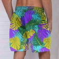 thumbnail image 4 of LIBRCLO Mens Summer Beach Shorts Thin Quick Dry Swim Trunks Bathing Suits Elastic Waist Swimsuits Colorful Hawaiian Board Shorts Swimwear Purple M, 4 of 4