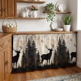 thumbnail image 3 of Vintage Forest Deer Cabinet Curtain 32"Wx55"L,Dustproof Pantry Door Curtain with Self Adhesive Tape,Rustic Country Wildlife Woodland Tall Storage Cover Privacy Drape for Bathroom Kitchen Laundry Room, 3 of 9