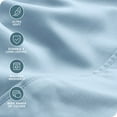 thumbnail image 5 of Bare Home Luxury Bed Sheet Set - Premium 1800 Collection - 6 Piece - Full, Light Blue, 5 of 8