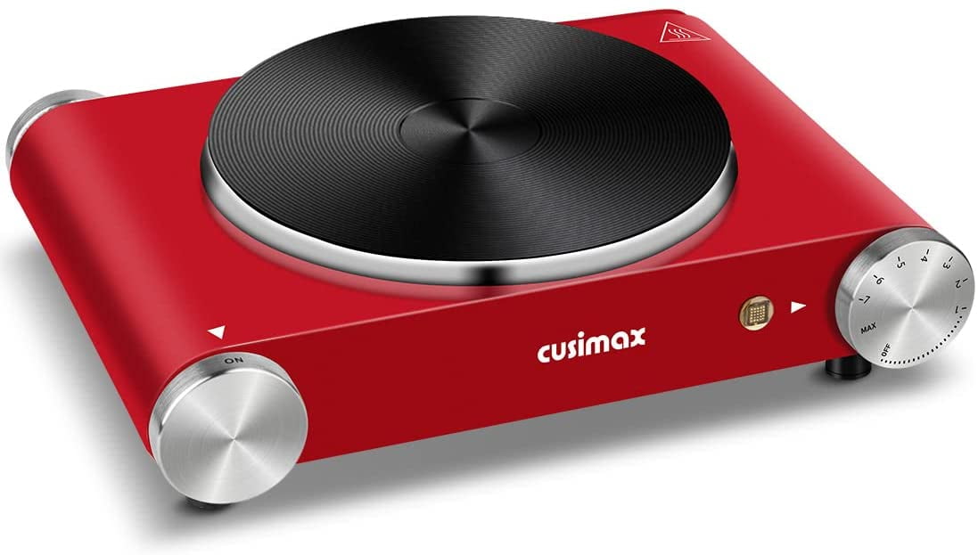 practical CUSIMAX Double Hot Plate for cooking 1800W Portable Electric