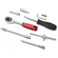 thumbnail image 3 of ORUYROP 46 Pieces 1/4 in. Drive Ratchet Socket Wrench Set with Storage Case, Includes Metric Bit Sockets and Extension Bar for Car Repair and Home Maintenance, 3 of 4