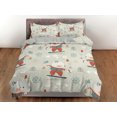 thumbnail image 3 of Invierno lindo oso polar ropa de cama, juego de funda nórdica y funda de almohada, ropa de cama con cremallera,, 3 of 4