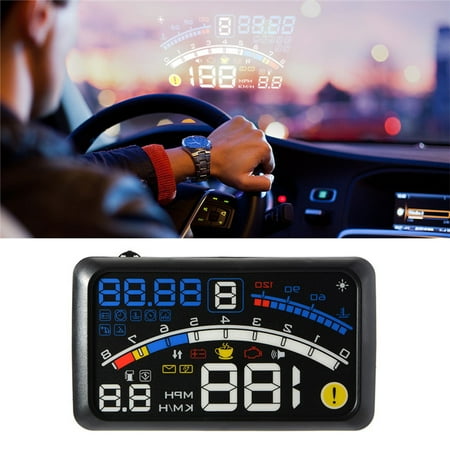 Universal Car Speed Limit Head Up Display GPS HUD Head Up Display MPH/KM/h Speed Limit Warning Plug & Play