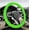 Green, variant on chasenew Car Steering Wheel Cover, 13 to 14.17 inches Anti-Slip Silicone Steering Wheel Protector, Soft Flexible Shock-Absorbent Steering Wheel Protective Cover for Most Car Models (Gray)