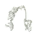 thumbnail image 2 of Soumake Chain Ring Flower Pattern Finger Jewelry Adjustable Women Chain Link Finger Ring for Wedding, 2 of 7
