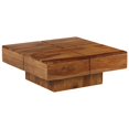 thumbnail image 5 of vidaXL Coffee Table 31.5"x31.5"x11.8" Solid Wood Acacia, 5 of 9