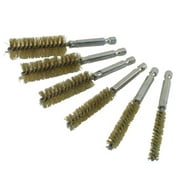 Twisted Wire Bore Brush Set - Brass 8, 10, 12, 15, 17, and 19mm - IPA #8081
