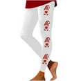 thumbnail image 2 of EQWLJWE Gnome Valentines Day Leggings for Women Casual Solid Color Butt Lift Pilates Pants High Waist Skinny Running Workout Gym Pants White(S-3Xl), 2 of 4