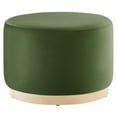 thumbnail image 4 of Modway Tilden Grand Pouf Rond de 23 Pouces en Velours de Performance Rembourré pour Mobilier de Patio, 4 of 9
