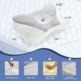 thumbnail image 2 of YEXJ Cervical Pillow for Neck Support, Contour Memory Foampillow Shoulder Support Pain Relief for Side Back Stomach Sleepers with Pillowcase, 2 of 8