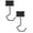 A*2, variant on 1 Pcs Banana Hook Under Cabinet, Adhesive Banana Holder, Foldable Magnetic Metal Banana Hanger for Kitchen Utensil, Keeps Bananas Fresh