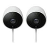 Google Nest Cam Outdoor Security Camera 1st Generation - 2 Cameras
