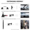 thumbnail image 4 of NEEWER Triple Suction Cup Car Mount Compatible with Insta360 X5 X4 GoPro DJI OSMO 360 Cameras, Quick Release Outside Windshield Magic Arm Mo, 4 of 8