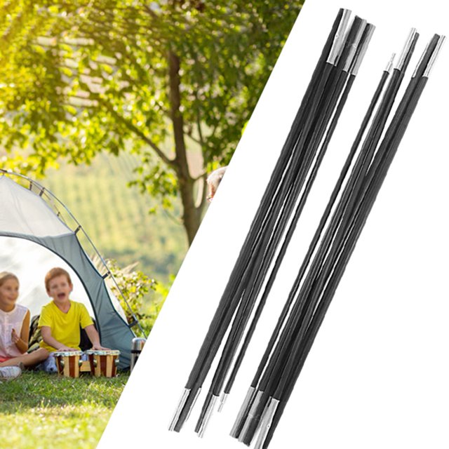4.9M Camping Tent Pole Bars Outdoor Support Rods Multifunction Lightweight Tent Pole Awning Frames Kit Fiberglass Tent Poles Replacement