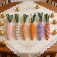 thumbnail image 5 of Easter Decor Fabric Carrot Table Centerpiece Decor, Soft Stuffed Easter Party Props for Tiered Tray or Mantel, Rustic Spring Home Accents, 5 of 5
