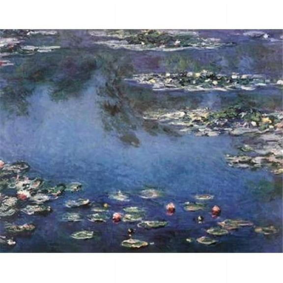 Bentley Global Arts PDX373870LARGE Waterlilies 3 Poster Print by Claude Monet, 24 x 30 - Large