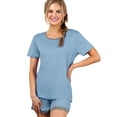 thumbnail image 1 of Doublju Women's Short Sleeve Round Neck Pajama Sleepwear 2 pcs Set (Plus Size Available), 1 of 3