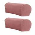 thumbnail image 3 of Couch Arm Covers for Chairs Stretch Armchair Cover Polyester Office Chair Armrest Covers for Sofa, Anti-Stain Arm Chair Slipcover Washable Chair Arm Protectors - Pack of 2 - Brick Red, 3 of 8