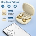 thumbnail image 5 of Wireless Earbuds Bluetooth 5.4,Noise Cancelling Headphones 40H Playtime IPX7 Waterproof Open-Ear Earphone Headset w/ Ear Hooks&Charging Case True Wireless Earbuds Compatible for iPhone Android,Yellow, 5 of 7