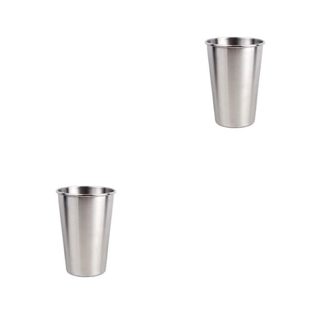 Bewildely Taza de Camping de acero inoxidable de 350ml/500ml, taza para Bar en casa, senderismo al aire libre, taza portátil para beber té, café y Type2 NO2 Bewildely CBP086577