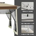 thumbnail image 3 of COBIZI 13x13 Pop-up Gazebo Outdoor Gazebo Canopy with Mosquito Netting Patio Tent Backyard Canopy with 2-Tiered Vented Top 3 Adjustable Height and 144 Square ft of Shade, Beige, 3 of 12