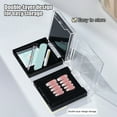 thumbnail image 3 of Acrylic Double Layer Empty Press on Nails Packaging Box Transparent Lid Nail Display Box Nail Tips Storage Case for Home Portable Nail Art Organizer Container, 3 of 8