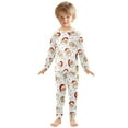 thumbnail image 3 of joogoo Vintage Santa Claus Pajamas Set Long Sleeve Soft Cotton Sleepwear 2 Piece 18M, 3 of 7