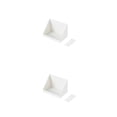 thumbnail image 4 of Naiovety Estante de pared, decodificador de TV sin perforaciones, estante de enrutador, soporte de almacenamiento, soporte de partición de Blanco 2piezas, 4 of 6