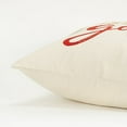 thumbnail image 5 of Rizzy Home Holiday Ivory/Red Sentiment - "Jolly By Golly" Cotton 20"x20" Poly Filled Decorative Throw Pillow, 5 of 5
