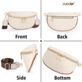 thumbnail image 4 of SUOSDEY Women Fashionable Fanny Packs Leather Belt Bag Theft Purse for Travel Camping, 4 of 6