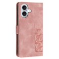 thumbnail image 3 of Leather For Apple iPhone 16 Plus Case Tulip Embossed 5-card  Flip Wallet Leather Case with Card Holder Magnetic Closure ,Detachable Wrist Strap,Shockproof Phone Cases Cover,Pink,For iPhone 16 Plus, 3 of 10