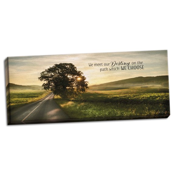 Gango Home Decor Contemporary Destiny by Lori Deiter (Ready to Hang); One 20x8in Hand-Stretched Canvas