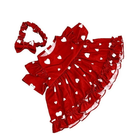 Plush Gear Lotta Love Dress & Headband Outfit Fits 6"-10" Plush Toys Clothes