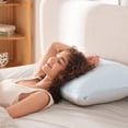 thumbnail image 2 of Sasttie Cooling Pillows for Sleeping Standard Size Set of 2, Adjustable Shredded Memory Foam Pillows with Breathable Cover, Supportive for Side, Back, and Stomach Sleepers, White, 20 x 26 Inches, 2 of 9