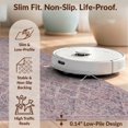 thumbnail image 6 of Design&I 2'x3' Washable Doormat Pink Boho Purple Distressed Vintage Lattice Round Scroll Border for Entryway, Indoor, Ultra-Thin & Non-Slip Skid-Resistant, 6 of 7