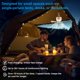 thumbnail image 3 of Ventilador para camping SMART EGG 2 en 1 portátil recargable con luz, 3 of 8