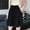 *Black, variant on ClodeEU Women's Ice Silk Quick Dry Wide Leg Knee Length Shorts with Side Pockets,Drawstring Elastic Waist Casual Summer Bermuda Pants Khaki,Womens Plus M