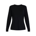 thumbnail image 4 of Time and Tru Women’s Slub Crewneck Tee with Long Sleeves, Sizes XS-XXXL, 4 of 6