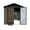 Brown-1, variant on Aukfa 5x3 FT Outdoor Storage Shed & Gazebo Combo, 2-in-1 Galvanized Steel Metal Tool Shed with Open Pergola for Backyard, Patio & Garden