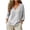 Gray, variant on Women's V Neck Tees Gingham Plaid Long Sleeve Loose Curved Hem Pullover Tops for Spring Summer Vacation Daily Casual Loungewear Outfits