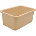 thumbnail image 3 of Teacher Created Resources Small Plastic Storage Bin, Light Brown, Pack of 6, 3 of 4