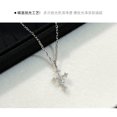 thumbnail image 5 of Jiuchuanpiao S925 cruz de plata japón construida diseño pendiente de collar de plata de alergias construida con el diario/la fiesta de boda joyas | mujeres adolescentes regalo, 5 of 5