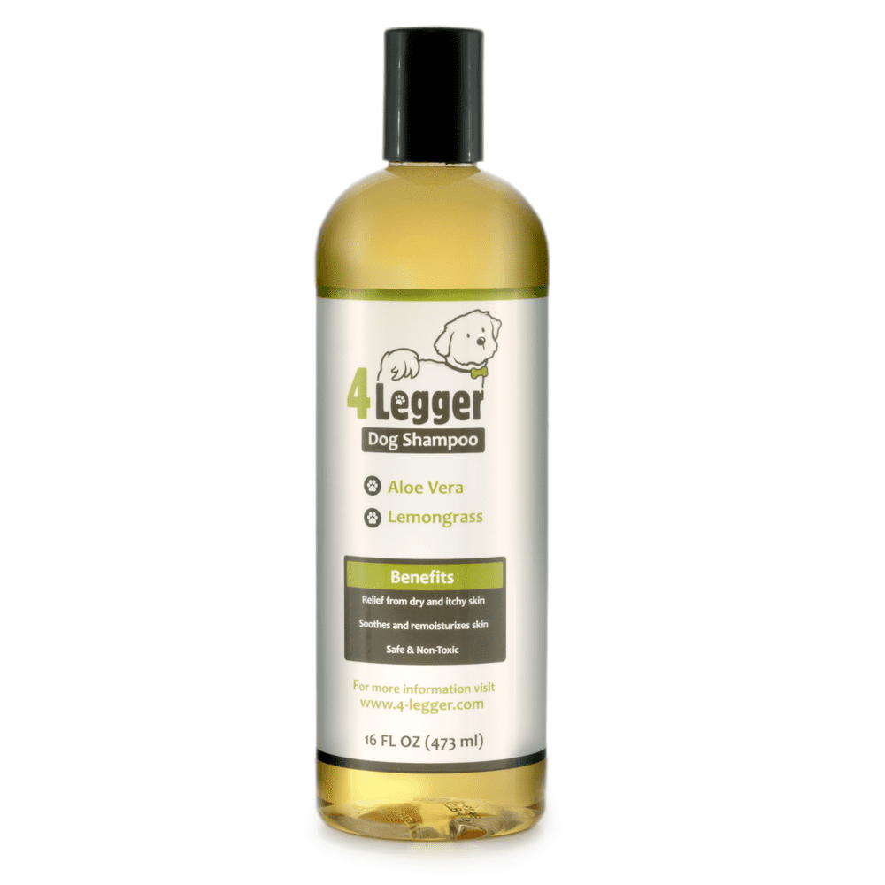 4Legger USDA Certified Organic Dog Shampoo with Aloe and Lemongrass Essential Oil
