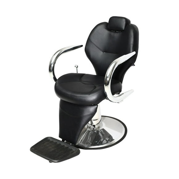 XLL Men's Barber Salon Chair with Foot Board Rotating Adjustable Lifting Chair