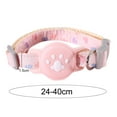 thumbnail image 5 of opvise 1 Set Pet Collar Glow-in-the-dark Adjustable Anti-lost Dog Cat Collar Tracker Protective Silicone Cover for AirTag Pink, 5 of 7
