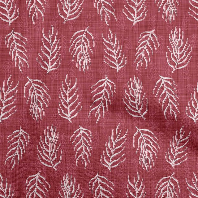 oneOone Polyester Spandex Red Fabric Asian Dabu Print Fabric For Sewing Printed Craft Fabric By The Yard 56 Inch Wide